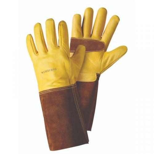 Briers Ultimate Golden Leather Gardening Gauntlets